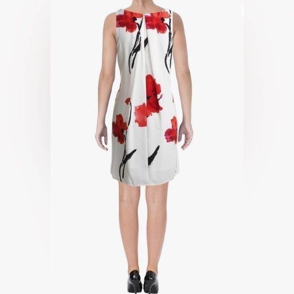 Lauren by Ralph Lauren Women’s White Sleeveless Floral Petite Dress 6P - Picture 2 of 11